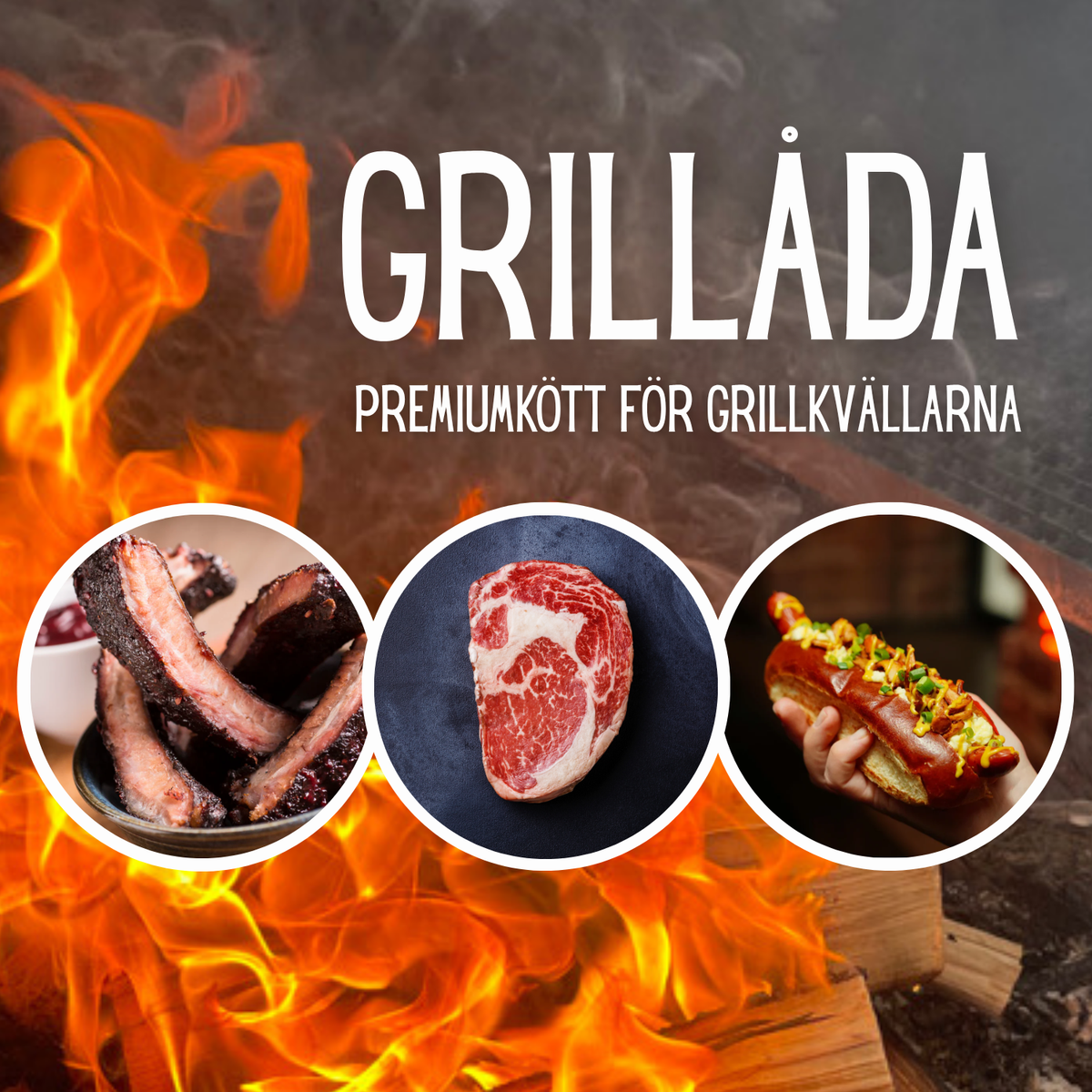 Grillådan – 4,5 kg inkl Ryggbiff från Creekstone Farms