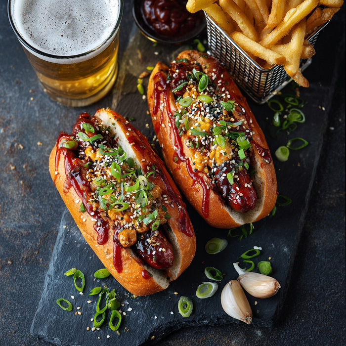 Kødforeningens grillpølse - med cheddar & hvidløg