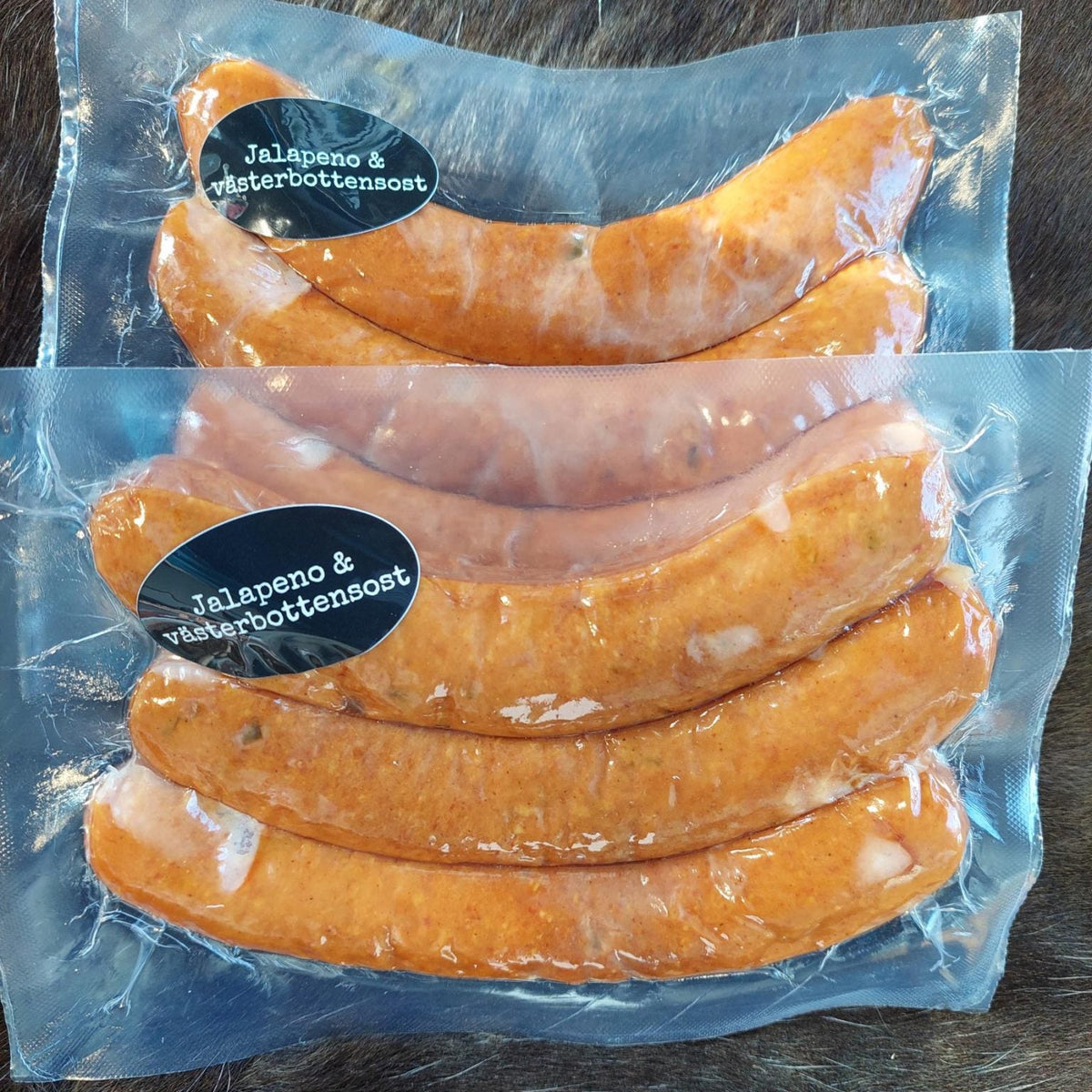 Grillkorv Västerbottensost & jalapenjo - hantverkskorv från Luleå
